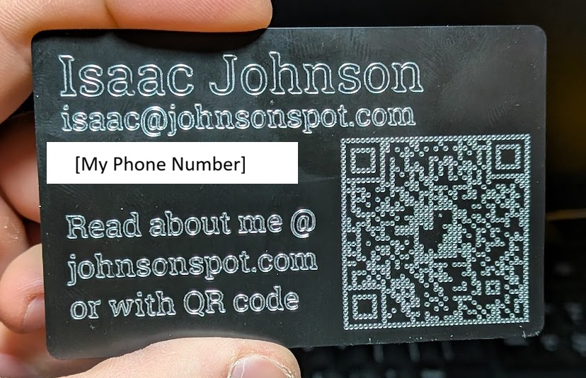 CNC-Etched Business Cards [Unfinished Post]