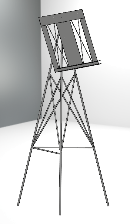 Design-work for Trellis Music Stand